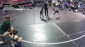 60-64 lbs 5th Place Match - Hailey Owen, Nebraska City Wrestling Club - Girls vs Alayna Magana, Warrior Wrestling Academy