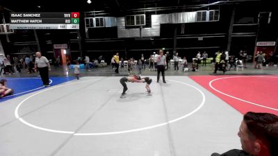 54 lbs 2nd Place - Isaac Sanchez, Trybe vs Matthew Hatch, Rising Sun WC