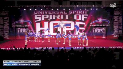 Maryland Twisters - Sirens [2026 L4 Senior - Small Day 2] 2026 Spirit of Hope Grand Nationals
