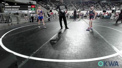 67 lbs Consolation - Karson Atkinson, Husky WC vs Colson Beckley, Team Tulsa Wrestling Club
