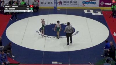 89 lbs Consi Of 8 #2 - Garrett Whalen, Berks Catholic vs Colt Bissett, West Greene