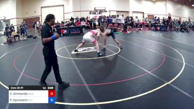 70 kg Cons 32 #1 - Connor Simmonds, Minnesota vs Paul Ognissanti, Blairstown Wrestling Club