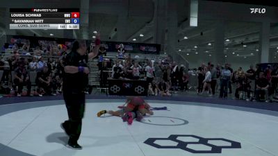 55 kg Cons. Sub-semis - Louisa Schwab, Menlo Wrestling Club vs Savannah Witt, Eagle Wrestling Club