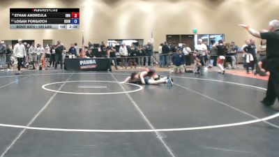 120 lbs Cons. Quarters - Ethan Andreula, Savage Wrestling Academy vs Logan Forgatch, Scorpions