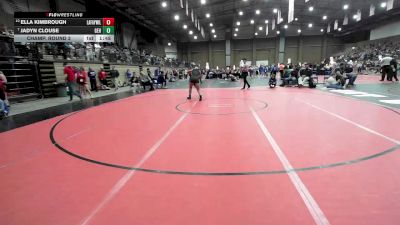155 lbs Champ. Round 3 - Jadyn Clouse, Gardner Edgerton vs Ella Kimbrough, Lafayette