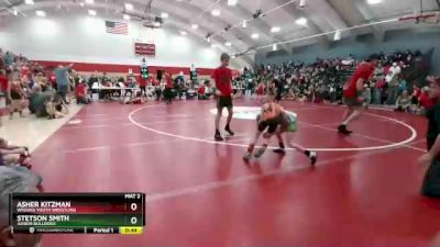 52-55 lbs Round 2 - Stetson Smith, Junior Bulldogs vs Asher Kitzman, Wiggins Youth Wrestling