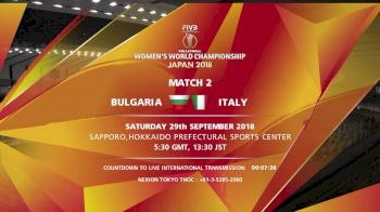 BUL vs ITA | 2018 FIVB Women's World Championships