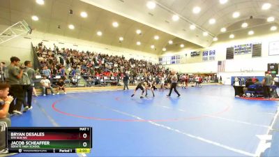 106 lbs Champ. Round 2 - Bryan Desales, 5th Sun WC vs Jacob Scheaffer, Servite High School