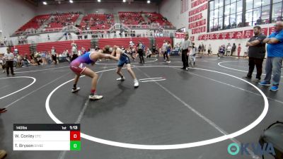 140 lbs Quarterfinal - William Conley, Chandler Takedown Club vs Tyler Bryson, Division Bell Wrestling