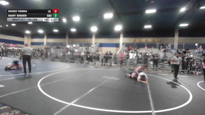 155 lbs Quarterfinal - Rossy Parra, Lvl 5 Wrestling vs Mary Snider, Rancho Bernardo HS