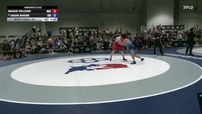 92 lbs Champ. Round 1 - Mason Pellegri, New England Regional Training Center vs Jason Singer, Steller Trained Wrestling