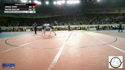 140 lbs Consi Of 16 #2 - Abigail Jones, Bixby JH Girls vs Payton Sinclair, Team Choctaw