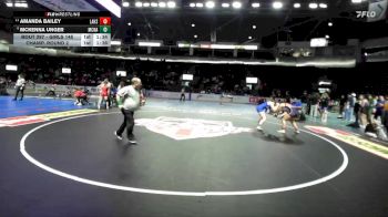 Girls 145 lbs Champ. Round 2 - Amanda Bailey, Lakes (Girls) vs McKenna Unger, McNary