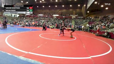 70 lbs Semifinal - Adiline Shepperd, Team Conquer Wrestling vs Micah Rizzo, Team Conquer Wrestling