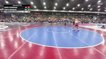 Round 1 - Henry Sarringar, Sibley-Ocheyedan vs Toryn Gonsalez, Sidney Wrestling Club