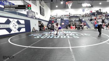 106 lbs Consolation - Dradyn Harrison, Vian vs Joseph Beach, Victory Christian School