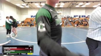 157 lbs Quarterfinal - Talan Lomeli, Shasta College vs Caden Diamond, Sacramento City College