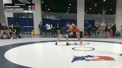 170 lbs Cons. Sub-quarters - Arianna Santana, Khutulun Wrestling Club vs Alexandra Zimmerer, Ascent Wrestling Academy