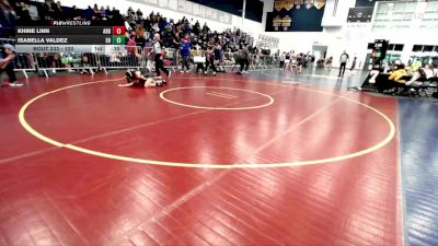 120 lbs Cons. Round 2 - Khine Linn, Arroyo vs Isabella Valdez, South Hills