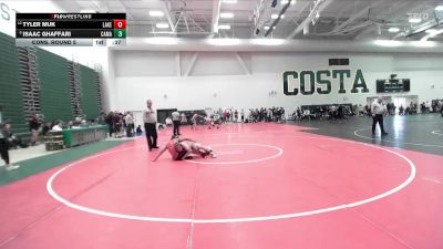 132 lbs Cons. Round 5 - Tyler Muk, Lakewood vs Isaac Ghaffari, Camarillo