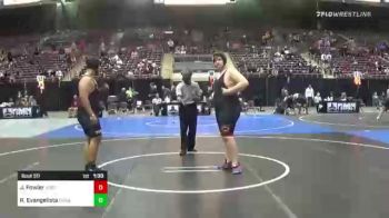 285 lbs Round Of 32 - Jacob Fowler, Norcal All Stars vs Roberto Evangelista, Poway Wrestling