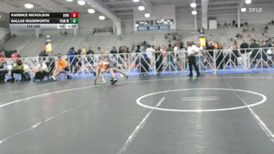 132 lbs Rr Rnd 3 - Kadence Nickolson, Dover Bandits - HSB vs Dallas Wadsworth, Nebraska Red - HSB