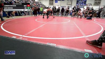 100 lbs Consi Of 4 - Landon Watson, Wagoner Takedown Club vs Jack Bovos, Salina Wrestling Club