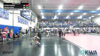 43 lbs Consi Of 4 - Cutter Carson, Salina Wrestling Club vs Lincoln Crow, Berryhill Wrestling Club