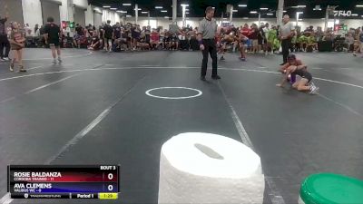 64 lbs Round 1 (8 Team) - Rosie Baldanza, Cordoba Trained vs Ava Clemens, Validus WC