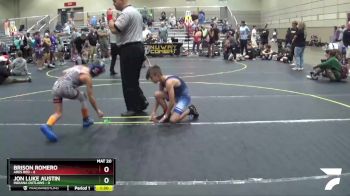 72 lbs Round 5 (6 Team) - Brison Romero, Ares Red vs Jon Luke Austin, Indiana Outlaws
