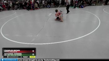 96 lbs Champ. Round 1 - Nathanial Sanders, Red Cobra Wrestling Academy vs Chandler Brown, Immortal Athletics WC