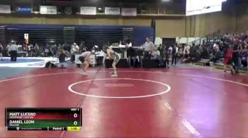 120 lbs Champ. Round 2 - Matt Lucero, Discovery Canyon vs Daniel Leon, Falcon