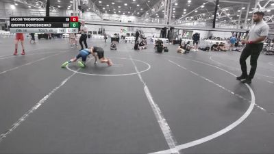 80 lbs Round 9 (10 Team) - Griffin Doroshenko, The Outsiders vs Jacob Thompson, Dayton Bandits