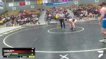 165 lbs Cons. Round 3 - Caleb Grau, UNC Pembroke vs Garrett Starks, Limestone