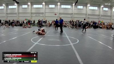 96 lbs Round 7 (10 Team) - Carson Wissinger, Dayton Bandits vs Cooper Ferguson, The Wrestling Mill