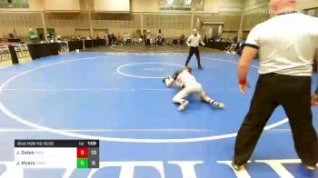 126 lbs Quarterfinal - Justin Gates, Team Shutt Dethrone vs Jack Myers, Team Nauman Wrestling Club