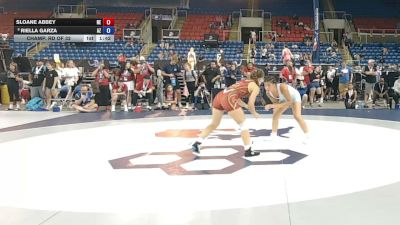 125 lbs Champ. Rd Of 32 - Sloane Abbey, Nebraska vs Riella Garza, Arizona
