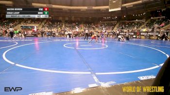 105 lbs Round Of 32 - Jacob Boren, Verdigris Youth Wrestling vs Cruz Loop, Meridian Maniacs Wrestling Club
