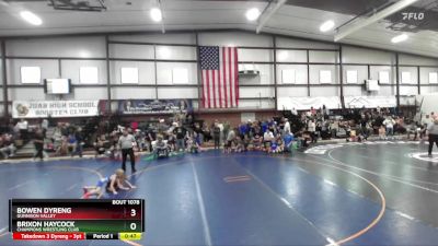 45 lbs Quarterfinal - Bowen Dyreng, Gunnison Valley vs Brixon Haycock, Champions Wrestling Club