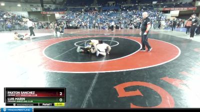 120 lbs Semifinal - Paxton Sanchez, Cement City Wrestling Club vs Luis Marin, Cruiser Wrestling Club