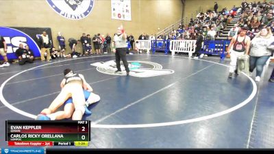 170 lbs Champ. Round 2 - Carlos Ricky Orellana, Lompoc vs Evan Keppler, Edison