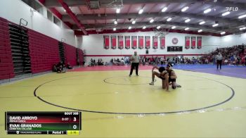 141 lbs Cons. Round 4 - David Arroyo, Menlo NWCA vs Evan Granados, Cerritos College