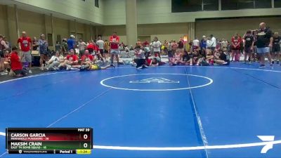 85 lbs Round 5 (6 Team) - Carson Garcia, Panhandle Punishers vs Maksim Crain, East TN Bomb Squad