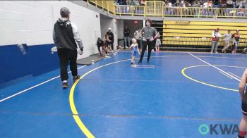 45 lbs Round Of 32 - Kolsen Ashley, Blackwell Wrestling Club vs Payslinn Anson, Newkirk Takedown Club