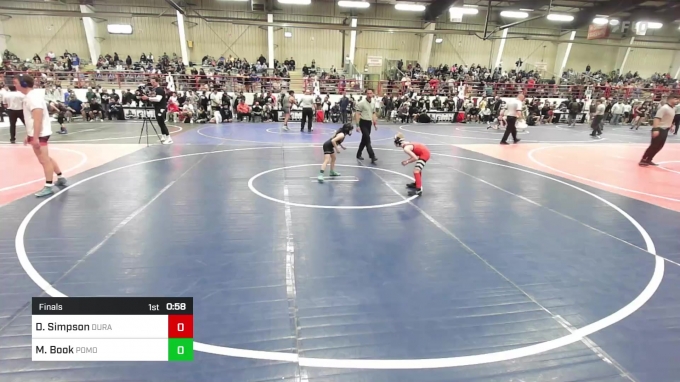 Dean Simpson 61 lbs Final - Dean Simpson, Durango WC vs Melissa Book, Pomona Elite