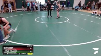 150 lbs Quarterfinal - Harlie Velarde, Lander USA Wrestling vs Eva Wilson, Powell Wrestling Club