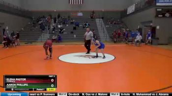 115 lbs Round 4 - Aaron Phillips, Huntsville vs Elena Pastor, Florence