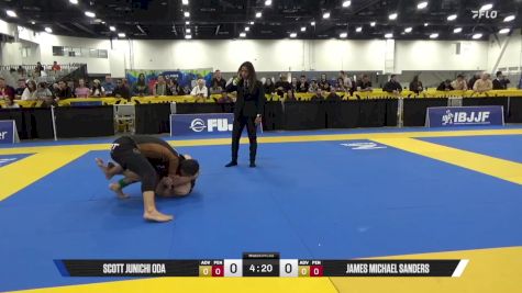 James Michael Sanders vs Scott Junichi Oda 2025 World IBJJF Jiu-Jitsu No-Gi Championship