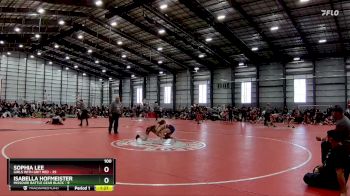 100 lbs Semis - R1 Wb - Isabella Hofmeister, Missouri Battle Gear Black vs Sophia Lee, Girls With Grit Red