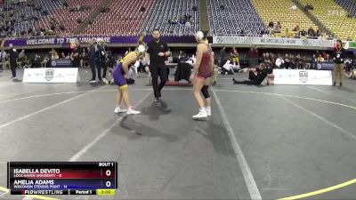 124 lbs Round 1 (3 Team) - Isabella Devito, Lock Haven University vs Amelia Adams, Wisconsin Stevens Point